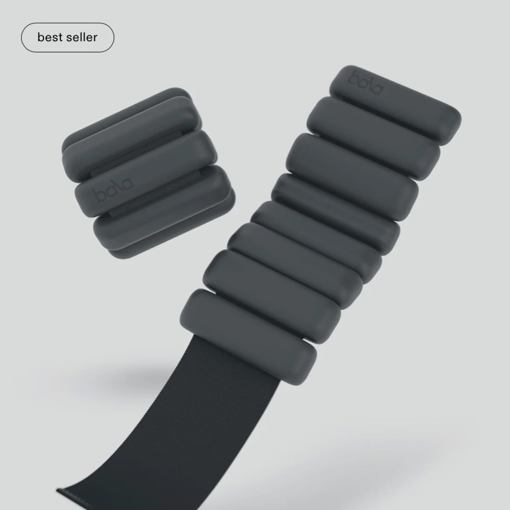 Bala Charcoal Fitness Bangles 2lb with case - Picture 2 of 7